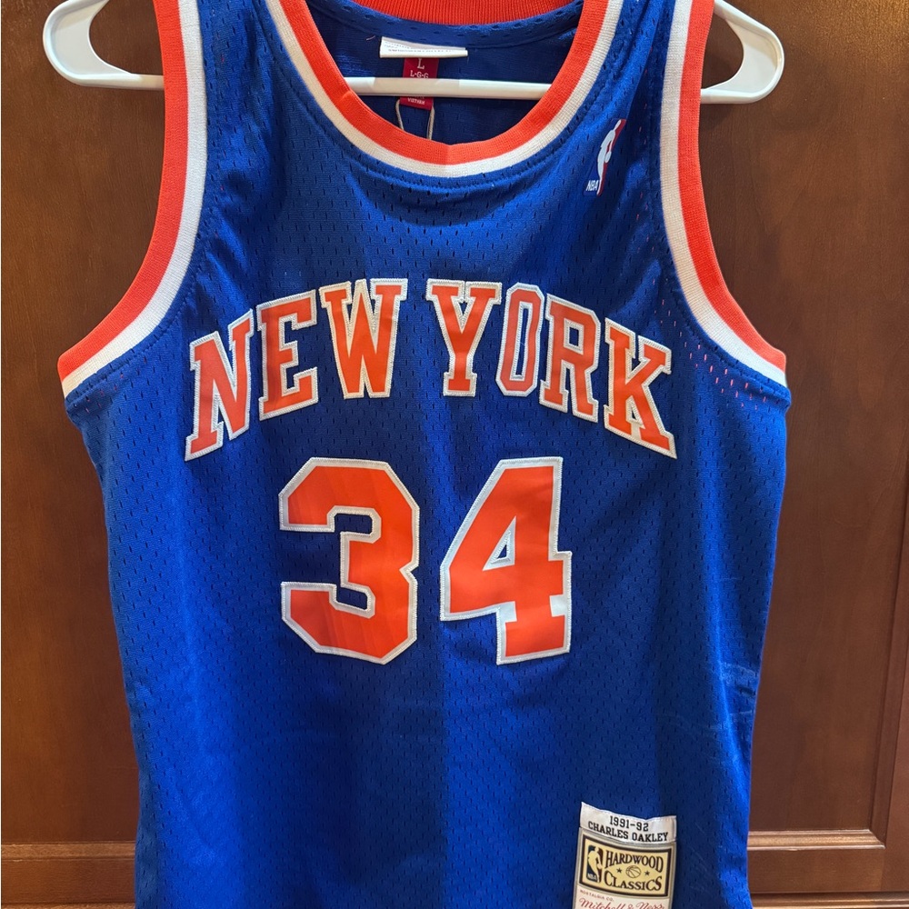 Mitchell & Ness Blue New York Jersey
